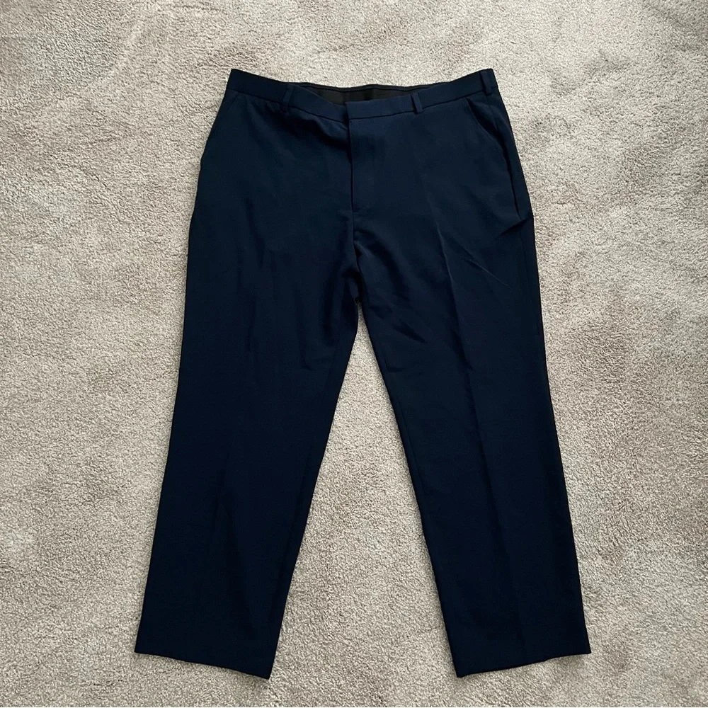 George Men’s Flat Front Navy Dress Pant NWT -size 42 x 30